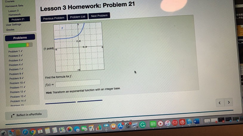 Solved Courses Homework Sets Lesson 3 Homework Lesson 3 | Chegg.com
