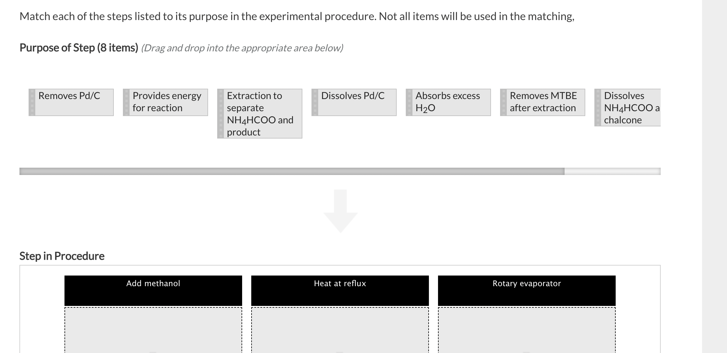 Solved Match each of the steps listed to its purpose in the | Chegg.com