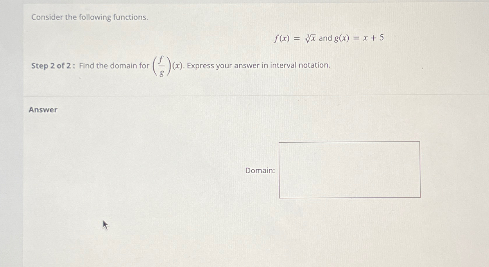 Solved Consider The Following Functions F X X3 ﻿and