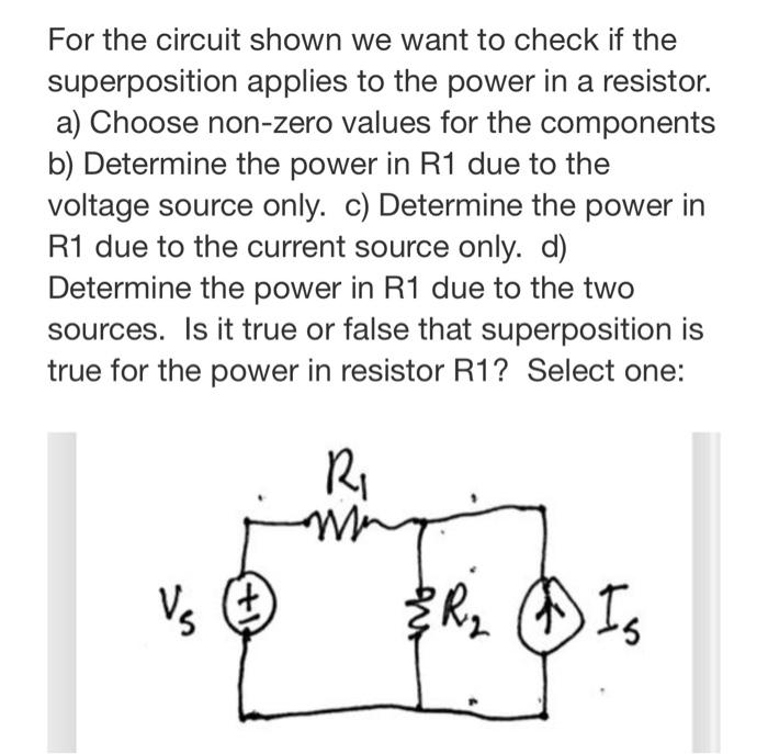 Solved RI Vs + & R2 A Is Para el circuito mostrado deseamos | Chegg.com