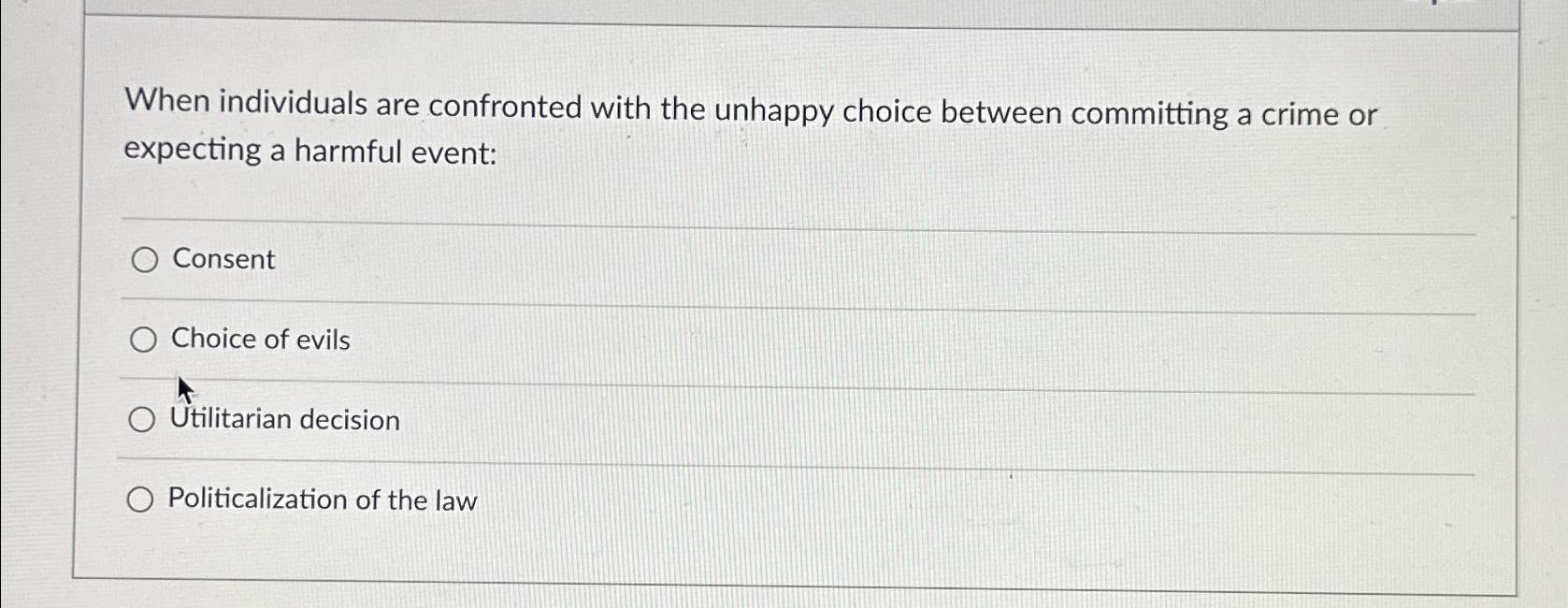 Solved When individuals are confronted with the unhappy | Chegg.com