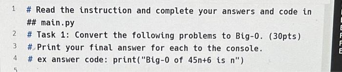 Solved 1 \# Read the instruction and complete your answers | Chegg.com