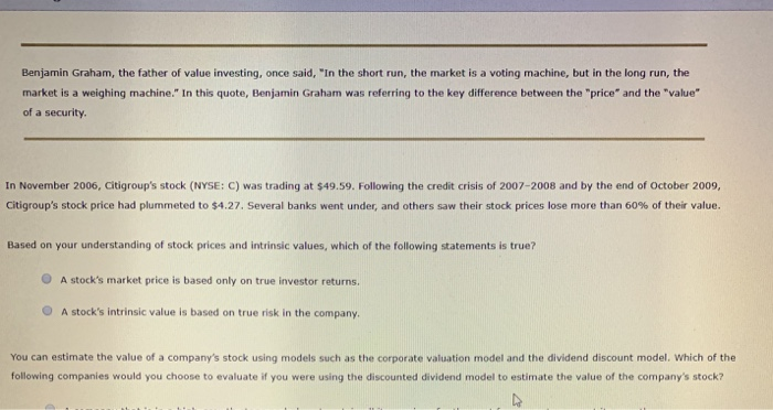 Benjamin Graham:“Over the short term the market is a voting machine, but  over the long term it's a weighing machine” how is that?, by Soufiane  Elkhattabi