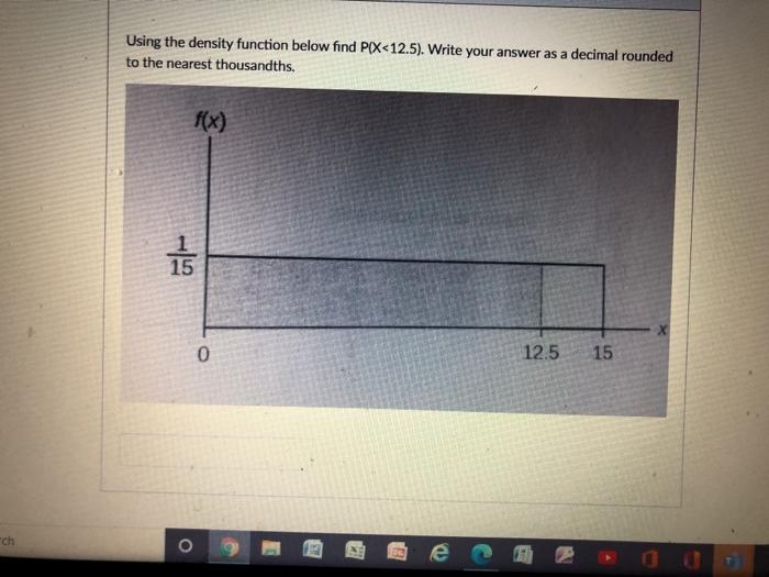Solved Using the density function below find P(X