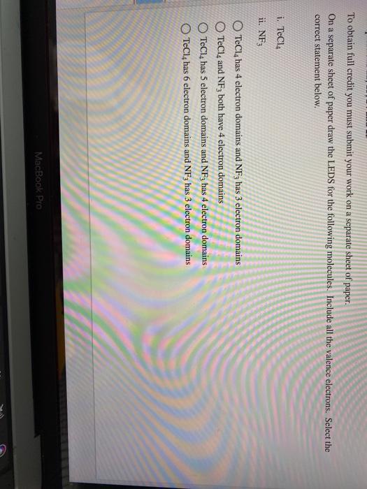 Solved To obtain full credit you must submit your work on a | Chegg.com