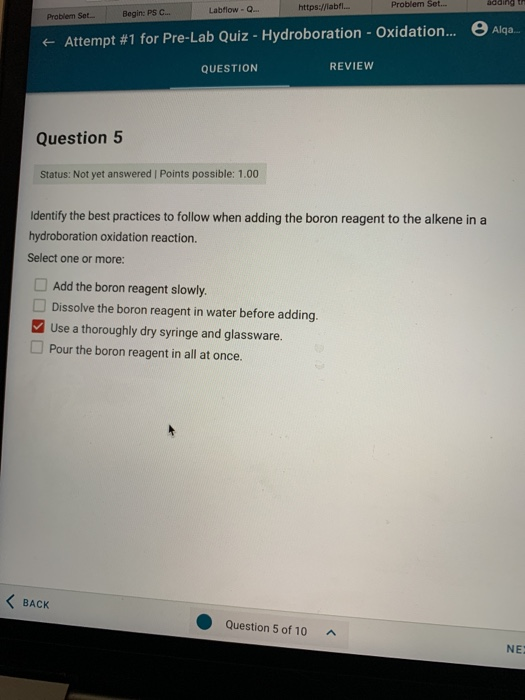 Solved Https//labfi Labflow Q... Problem Set.. Adding