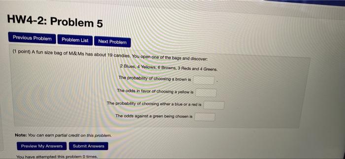 Solved HW4-2: Problem 5 Previous Problem Problem List Next | Chegg.com