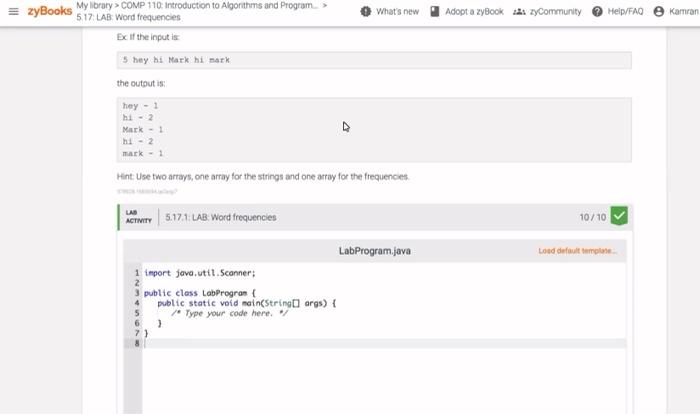 Solved What's new Adopt a zyBook 1 zyCommunity Help/FAQ | Chegg.com