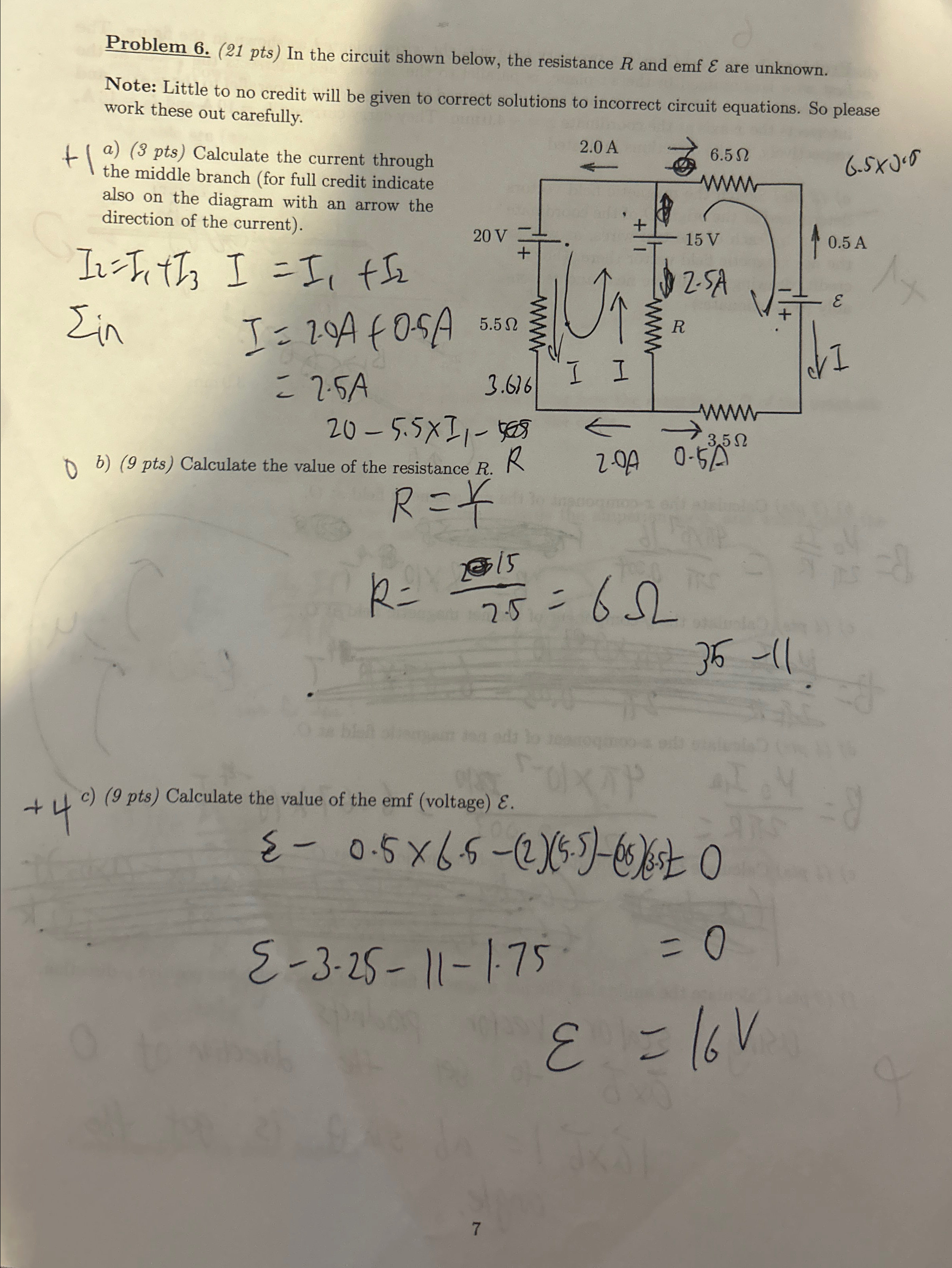 Solved Problem 6. ( 21 ﻿pts) ﻿In the circuit shown below, | Chegg.com