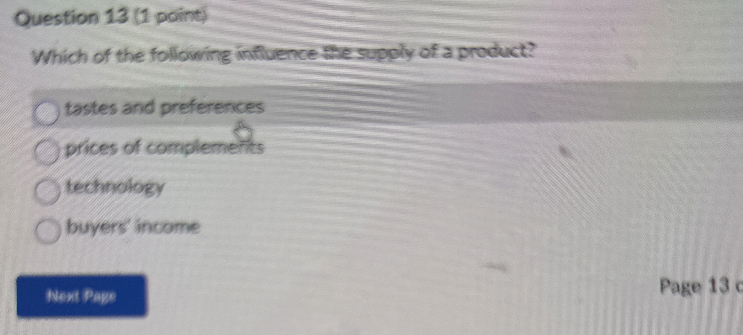 Solved Question 13 (1 ﻿point)Which of the following | Chegg.com