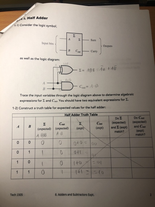 Solved 5) Design a half adder circuit using one XOR gate and | Chegg.com