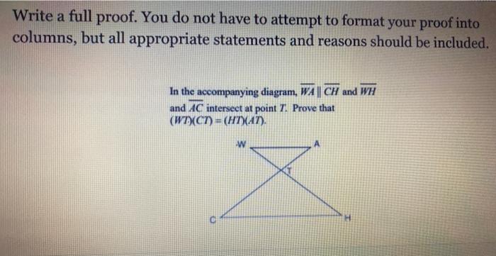 Solved Write a full proof. You do not have to attempt to | Chegg.com