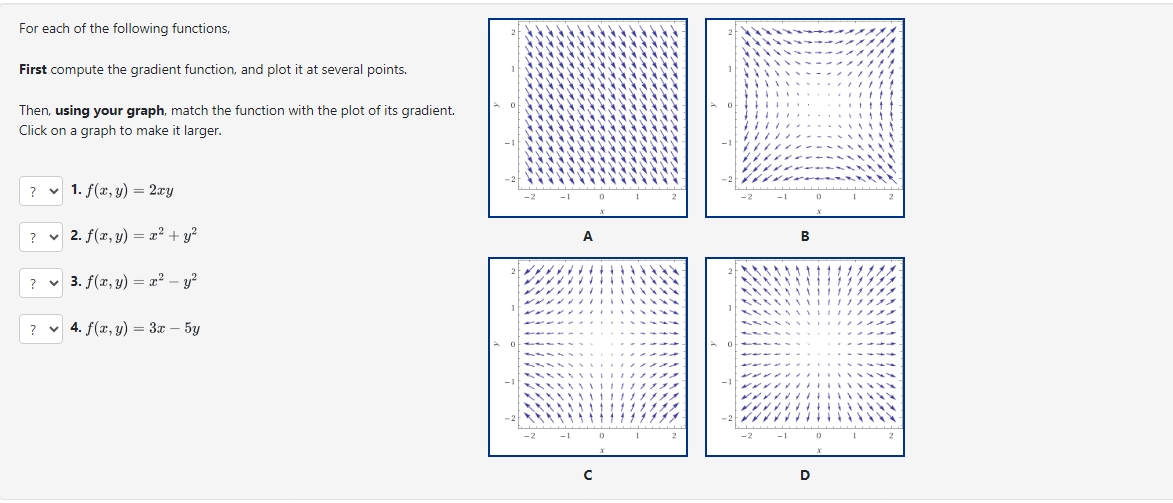 Solved For each of the following functions,First compute the | Chegg.com