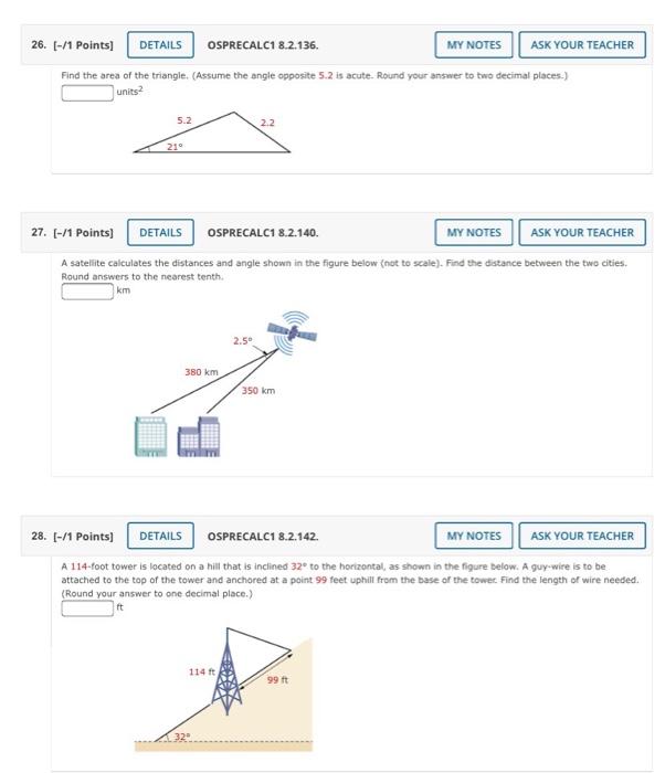 Solved 26. (-/1 points) DETAILS OSPRECALC1 8.2.136. MY NOTES | Chegg.com