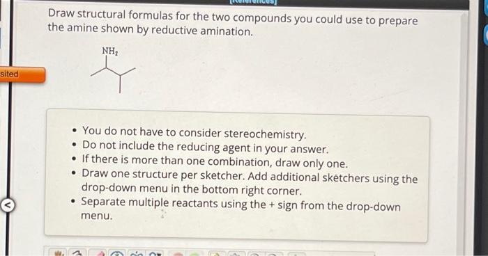 Solved Draw structural formulas for the two compounds you | Chegg.com