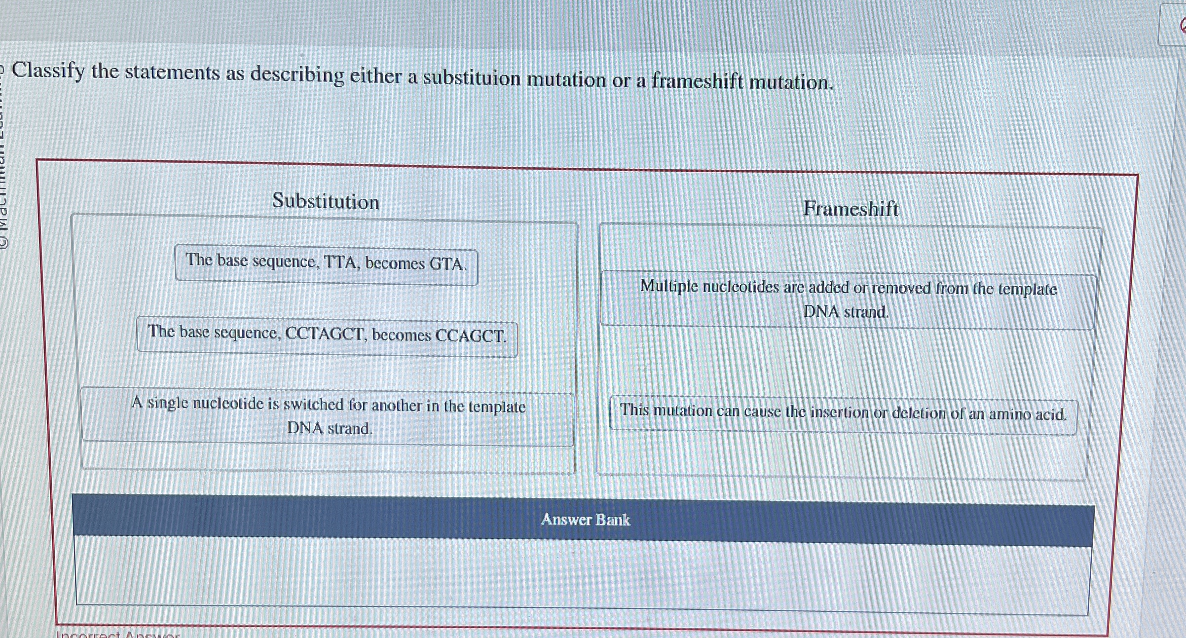 Solved Classify the statements as describing either a | Chegg.com