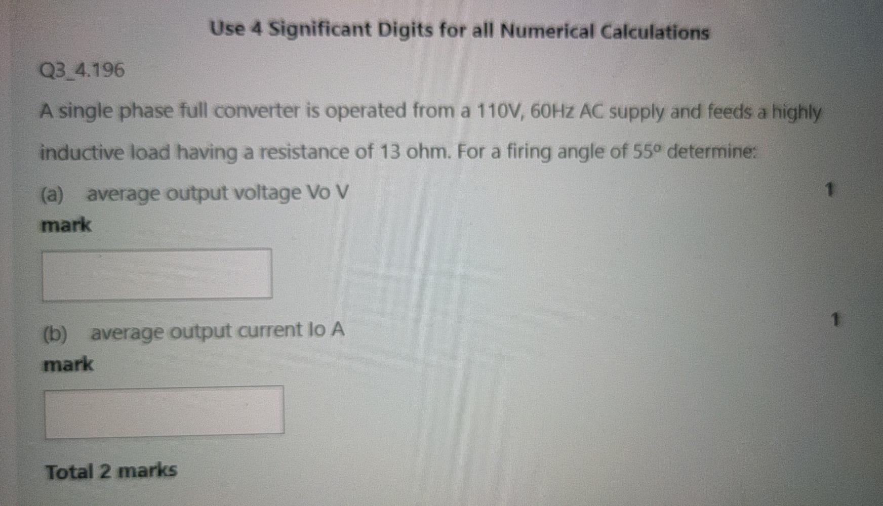 Significant digits outlet converter