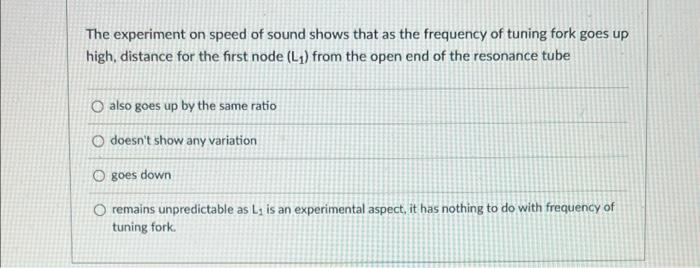 speed of sound tuning fork experiment