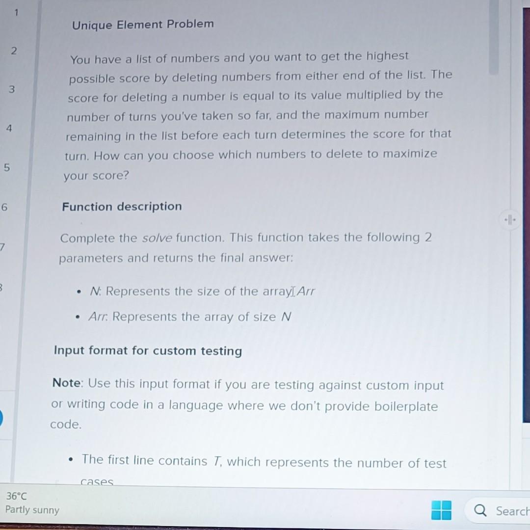 Solved - The first line contains T, which represents the | Chegg.com