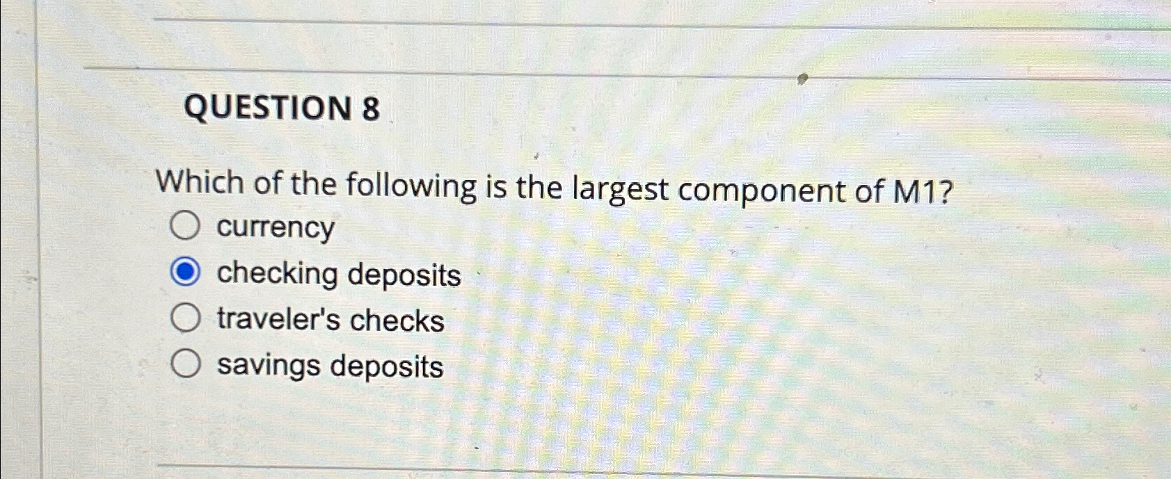 Solved QUESTION 8Which of the following is the largest