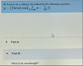 Solved IP A wave on a string is described by the following | Chegg.com