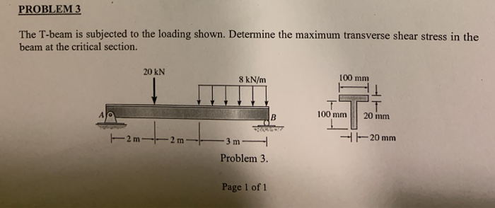 Transverse Shear Stress T Beam - The Best Picture Of Beam