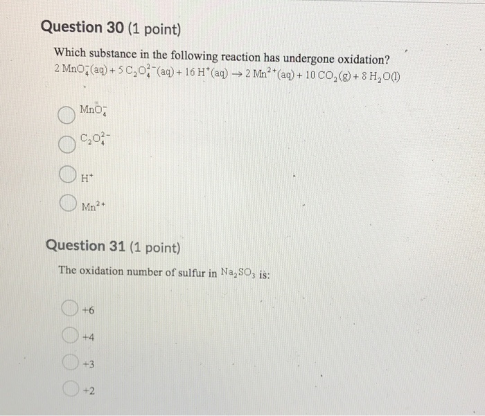 Solved Question 22 (1 Point) Consider The Following Reaction | Chegg.com