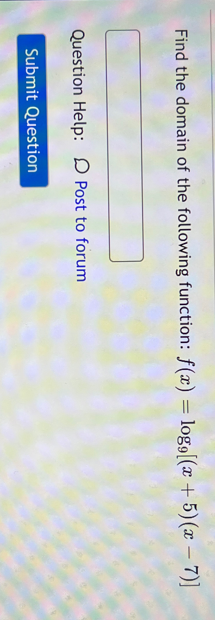 solved-find-the-domain-of-the-following-function-chegg