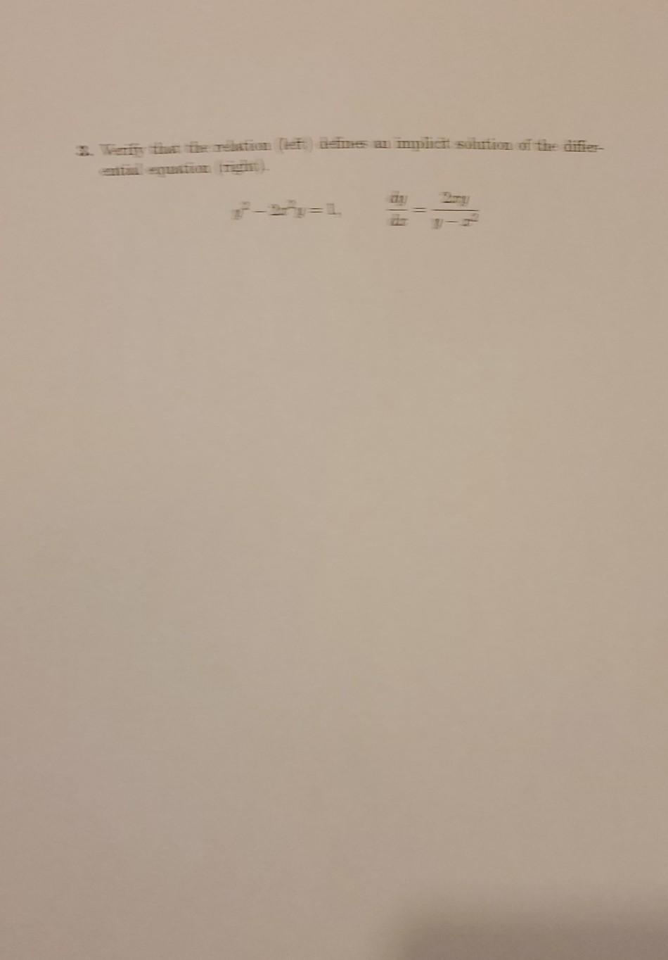 Solved Math 2306: Differential Equations Worksheet 1 Due: | Chegg.com