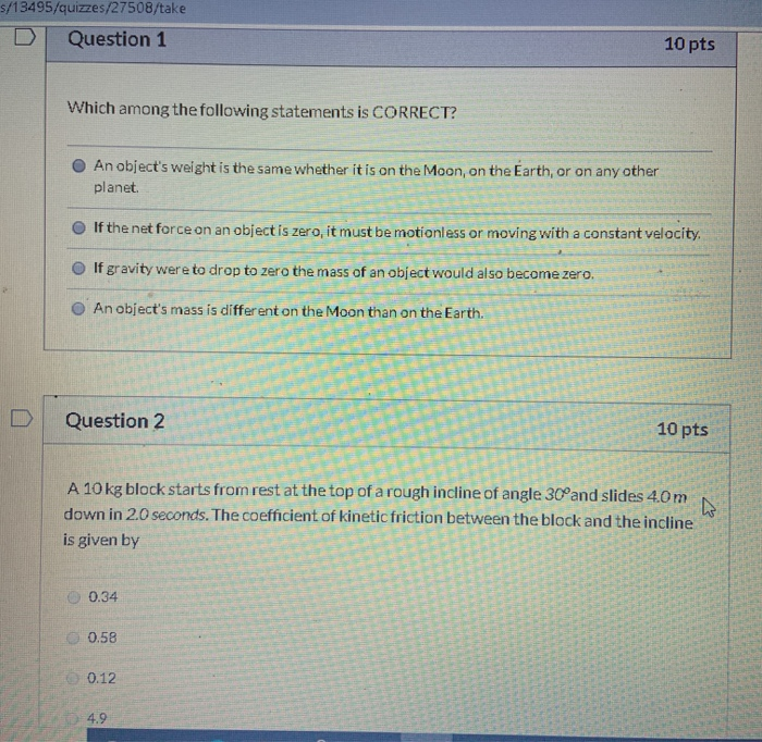 Solved S/13495/quizzes/27508/take D Question 1 10 pts Which | Chegg.com