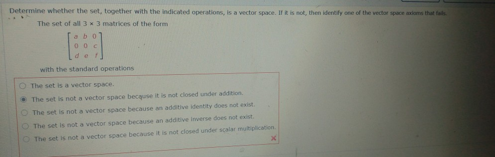 Solved Determine Whether The Set Together With The