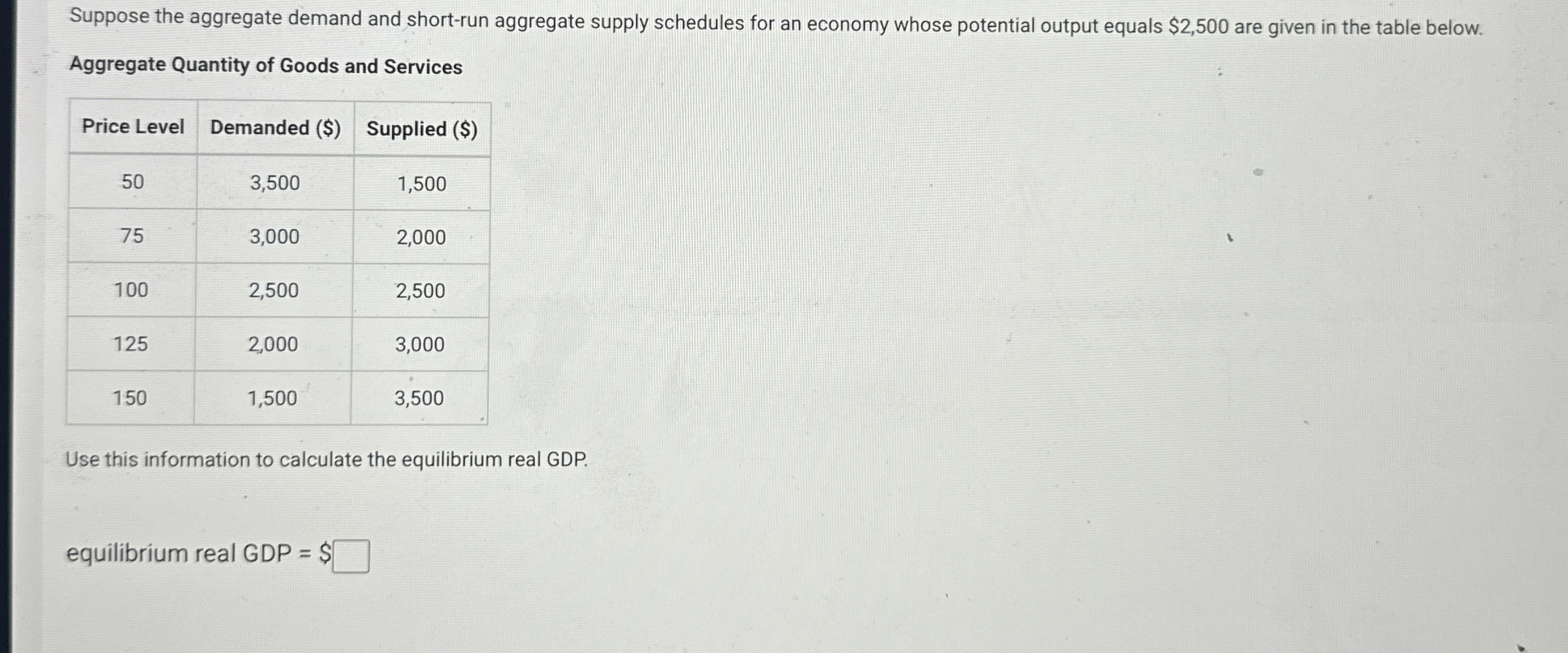 High Quality SOLUTION Suppose the aggregate demand and short-run ...