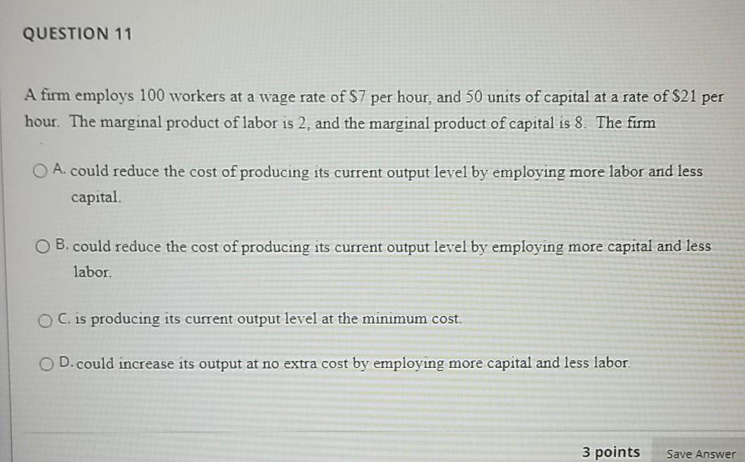 Solved QUESTIONS When diminishing marginal returns set in, o | Chegg.com