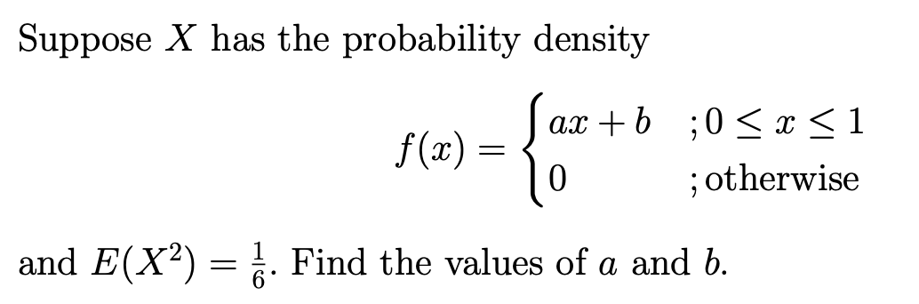 Solved Suppose X ﻿has The Probability | Chegg.com