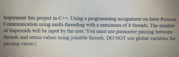 Solved Implement this project in CH. Using a programming | Chegg.com