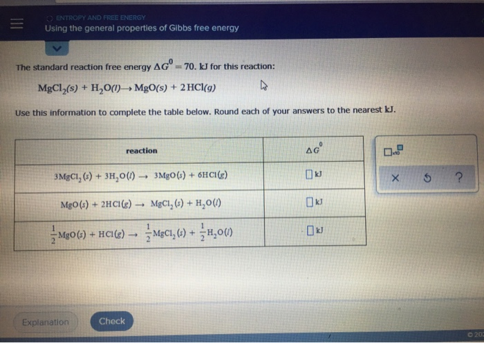 Solved ENTROPY AND FREE ENERGY Using the general properties | Chegg.com
