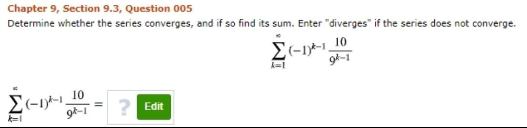 Solved Chapter 9, Section 9.1, Question 001 In each part, | Chegg.com