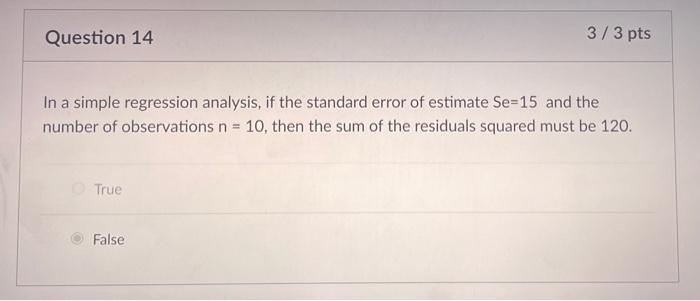 Solved 10.) In a simple linear regression analysis on n=100 | Chegg.com