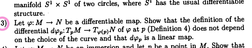 Solved Let φ:M→N be a differentiable map. Show that the | Chegg.com