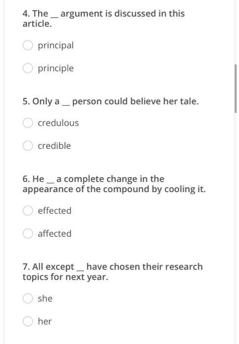 Solved 4. The _ argument is discussed in this article. | Chegg.com