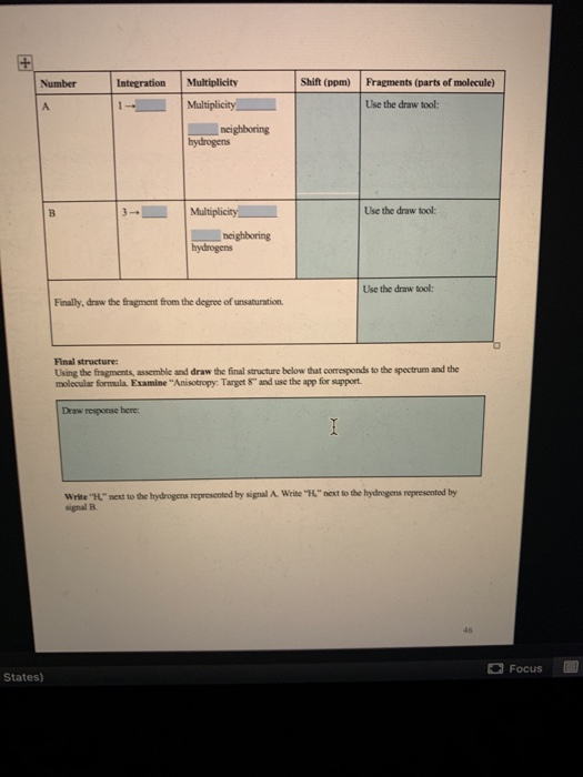 Solved Problem 2 Spectrum 1 A table is provided to support | Chegg.com