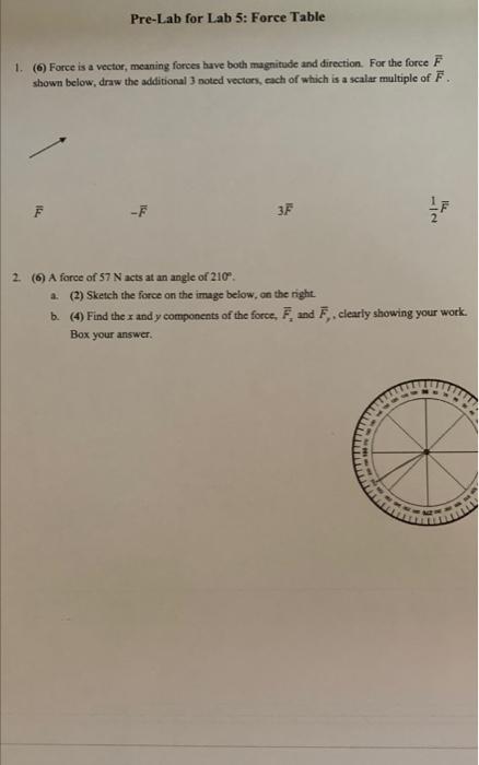 Unlocking the Secrets of Forces – A Guide to Force Table and Vector Addition Pre-Lab Answers