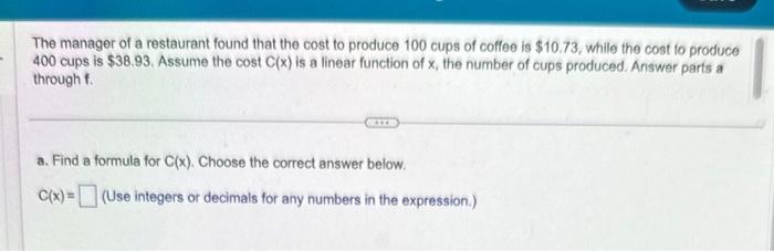 Solved Assume that the situation can be expressed as a | Chegg.com