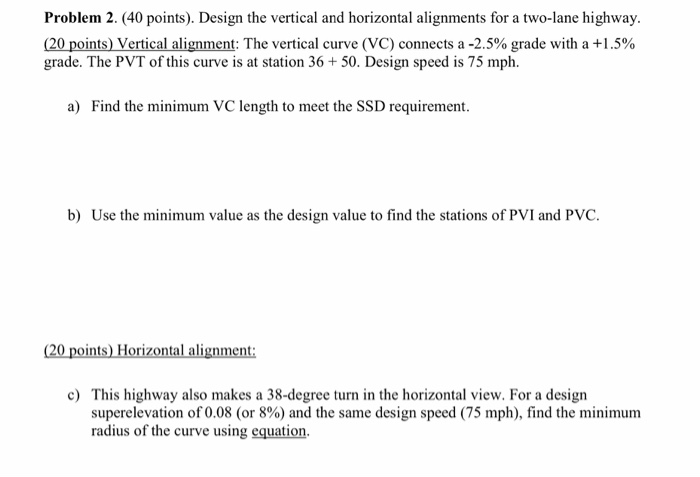 Solved Problem 2. (40 points). Design the vertical and | Chegg.com