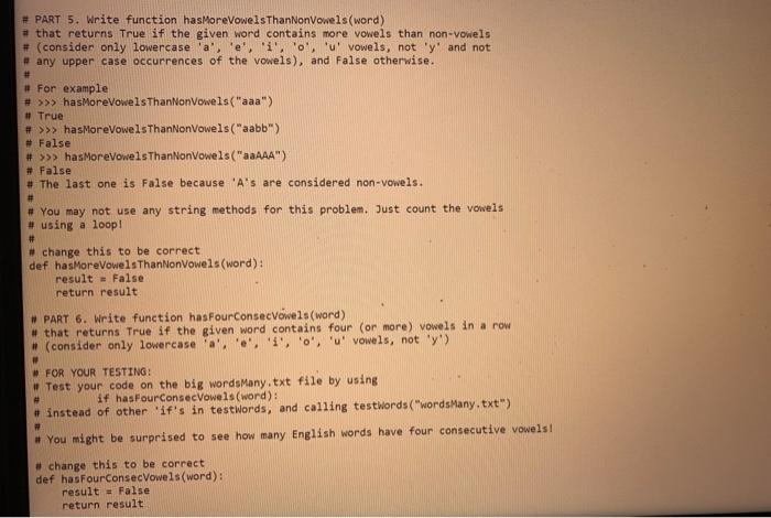 Solved Hi please do Part 5 and part 6All in python | Chegg.com