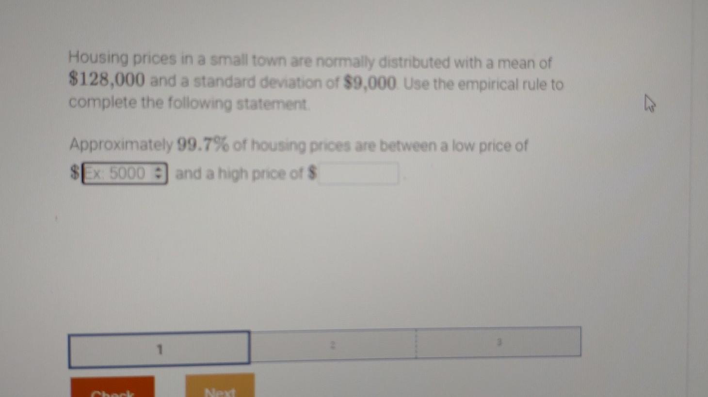 Solved Housing prices in a small town are normally