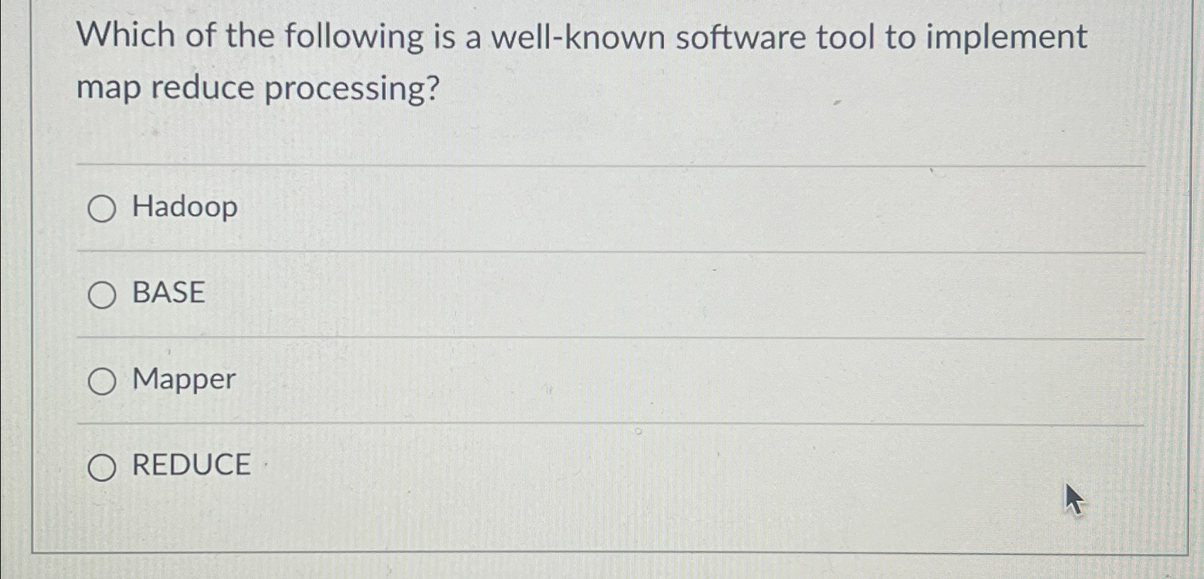 Solved Which of the following is a well-known software tool | Chegg.com