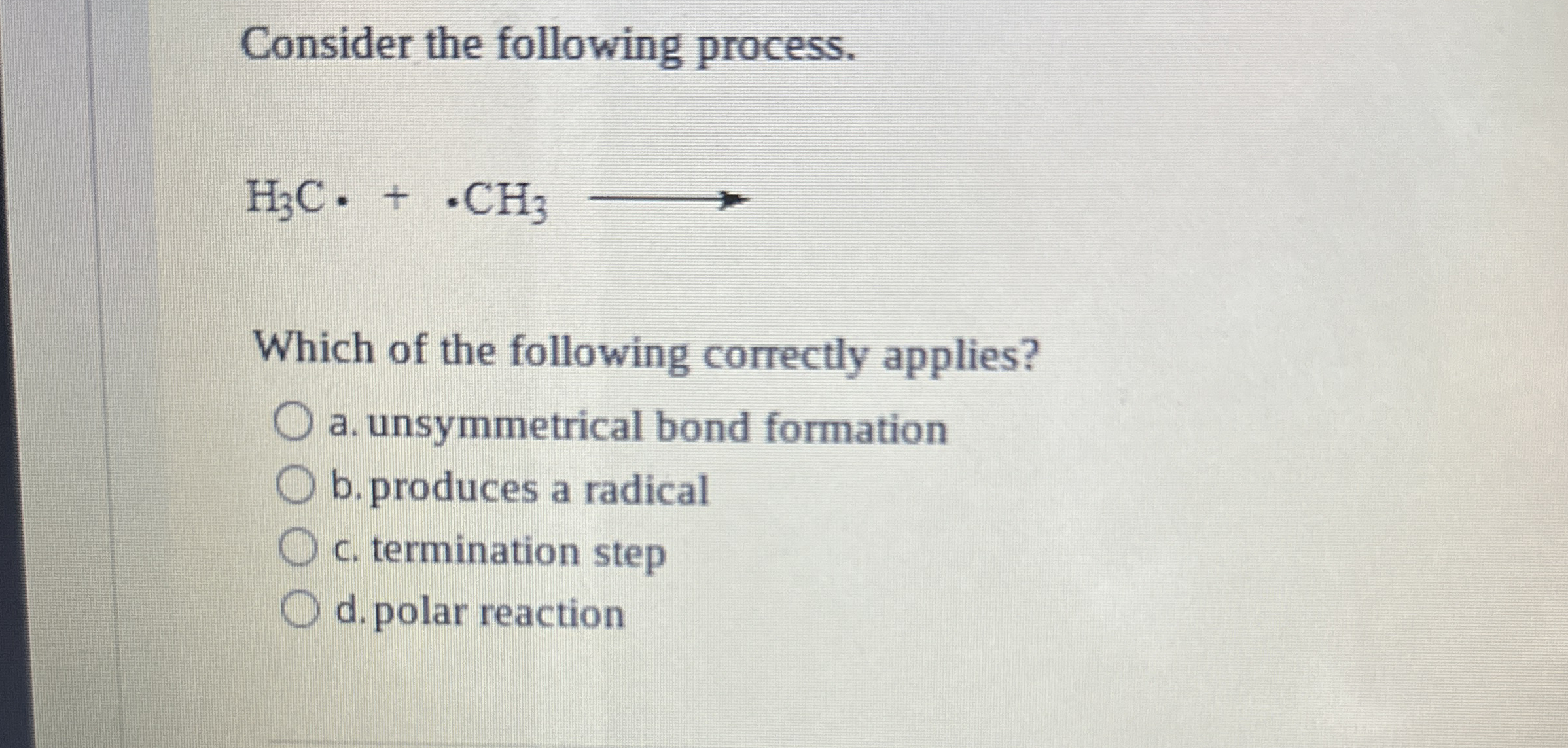 Solved Consider The Following Chegg Com