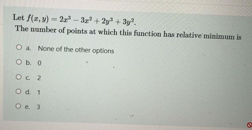 Solved Let F X Y 2x2 3x2 2y3 3y2 The Number Of