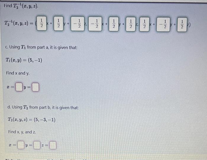 Solved a. The linear transformation T1:R2→R2 is given by: | Chegg.com
